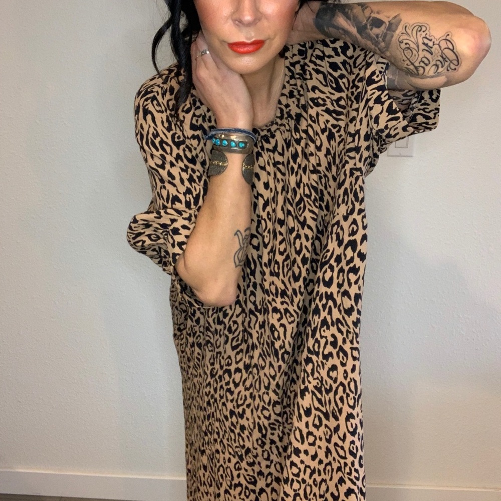 *SOLD 🦊💕* Anthropologie Leopard Dress